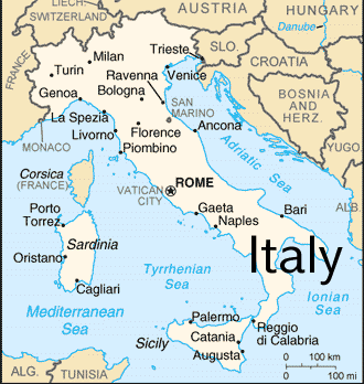 Mapa de Italy